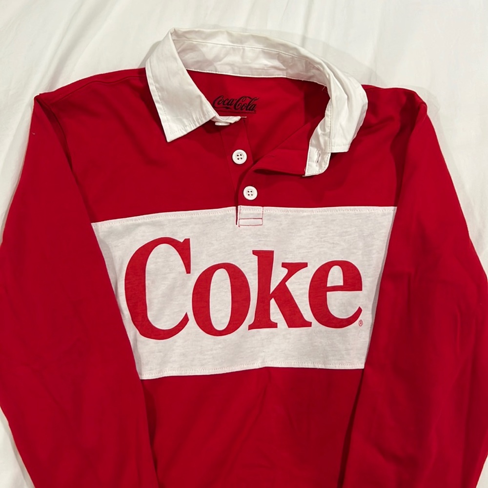 coca cola collared long sleeve ❤️